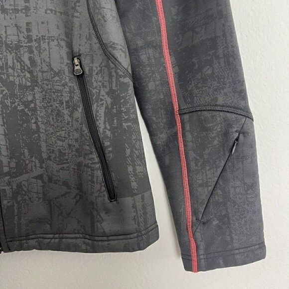 Under Armour Womens Gray & Pink Fleece Lined Jacket Full Zip Long Sleeve Sporty - Picture 6 of 12